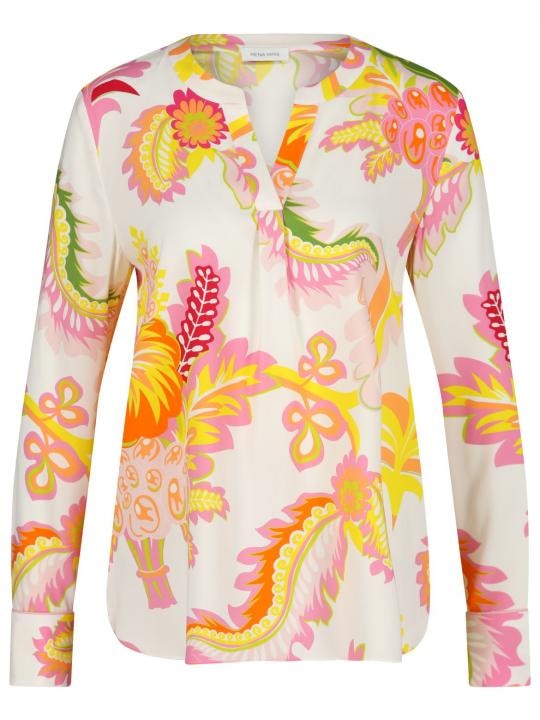 Rena Marx - Seidenbluse mit floralem Druck