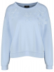 Monari - Sweatshirt mit Blumenapplikation