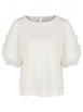 Rena Marx - Bluse mit Blumen-Applikation