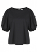 Rena Marx - Bluse mit Blumen-Applikation