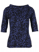 Marc Cain - Rippshirt mit Leo-Print