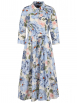 Oui - Hemdblusenkleid mit Print