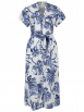 120% Lino - Leinenkleid mit Print