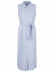120% Lino - Hemdblusenkleid aus Leinen