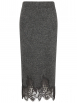 Icona - Strickrock mit Spitzendetail
