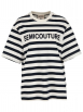 Semicouture - T-Shirt mit Streifen