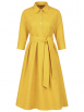 La Camicia - Hemdblusenkleid mit Bindegürtel