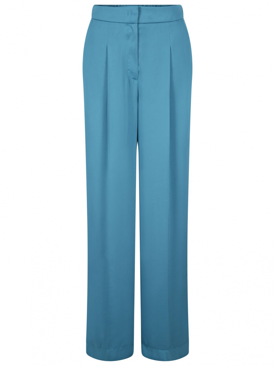 Luisa Cerano - Wide Leg Hose in Satinoptik