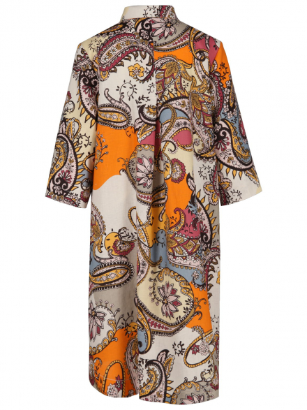 Rena Marx – Rena Marx - Leinenkleid mit Print
