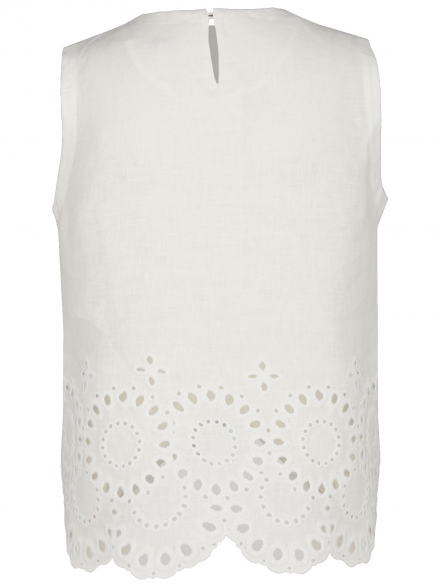 Rena Marx – Rena Marx - Leinentop mit Broderie Anglaise