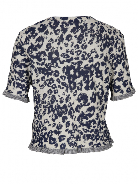Marc Cain – Marc Cain - Cardigan mit Leo-Jacquard
