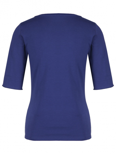 Marc Cain – Marc Cain - T-Shirt mit Seidenkante