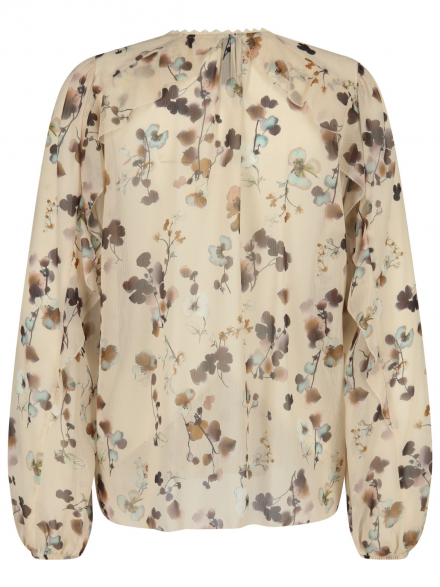 Marc Cain – Marc Cain - Volantbluse mit Print