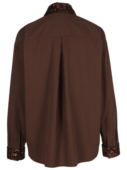 Rossana Diva – Rossana Diva - Hemdbluse mit Paillettendetails
