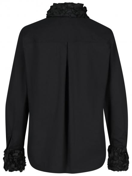 Rossana Diva – Rossana Diva - Hemdbluse mit Blütenbesatz