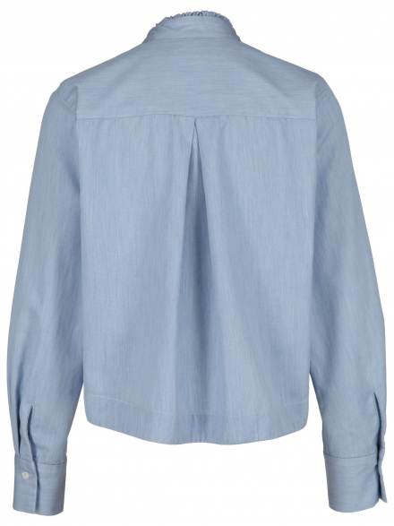 Rossana Diva – Rossana Diva - Stehkragenbluse mit Rüschendetail