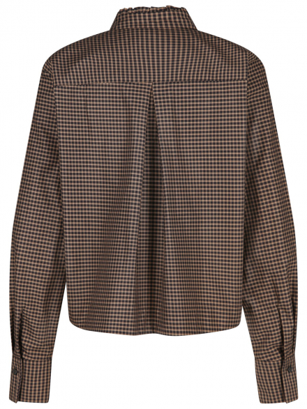 Rossana Diva – Rossana Diva - Stehkragenbluse mit Vichymuster