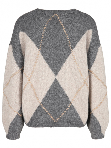 Luisa Cerano – Luisa Cerano - Wollpullover mit Argyle-Muster