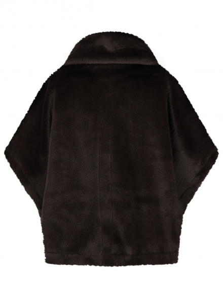 Monari – Monari - Webpelz-Cape mit aufgesetzten Taschen