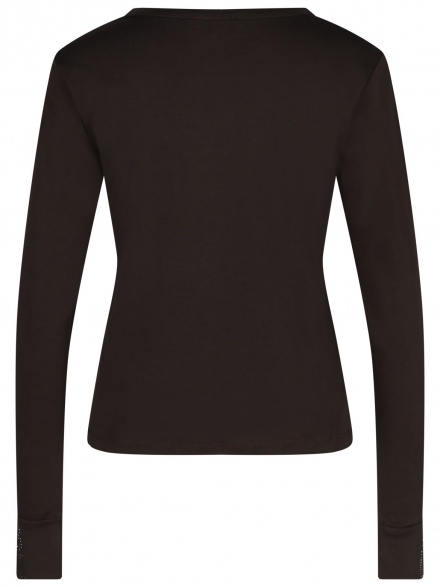 Monari – Monari - Langarmshirt mit Strassdetails