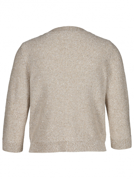 Rena Marx – Rena Marx - Strickjacke mit Mini-Pailletten