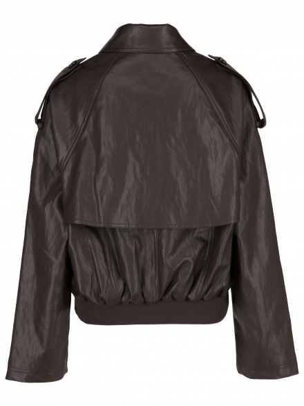 Hearts&More – Hearts&amp;More - Kunstlederjacke mit Revers