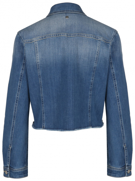 Marc Cain – Marc Cain - Jeansjacke mit offenem Saum