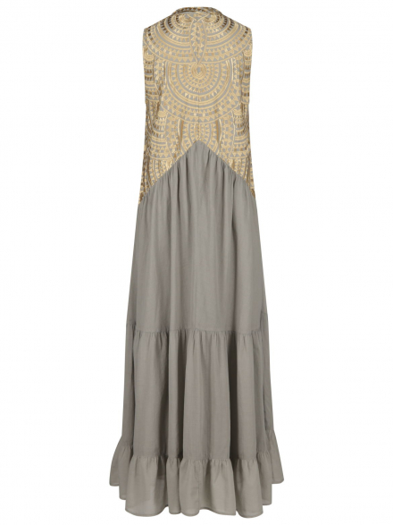 Greek Archaic Kori – Greek Archaic Kori - Maxikleid mit Stickerei