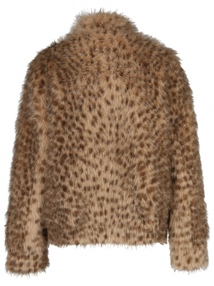 Rich & Royal – Rich &amp; Royal - Webpelzjacke mit Leoprint