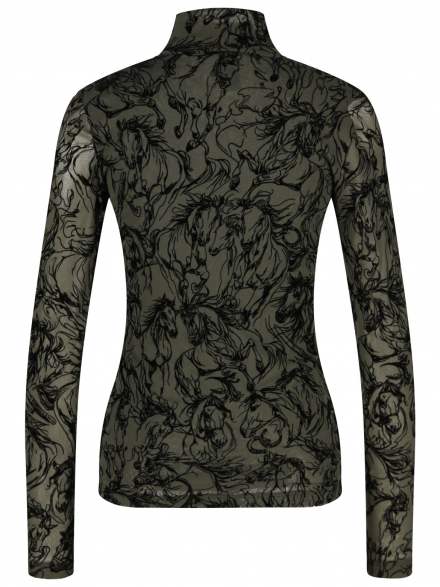 Marc Cain – Marc Cain - Langarmshirt mit Flockprint