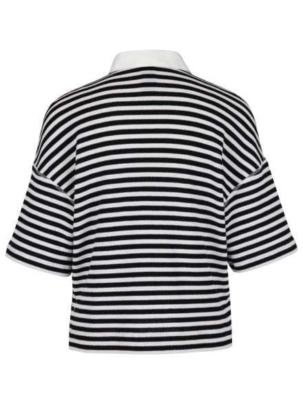 Marc Cain Sport – Marc Cain Sport - Strick-Polo mit Streifen