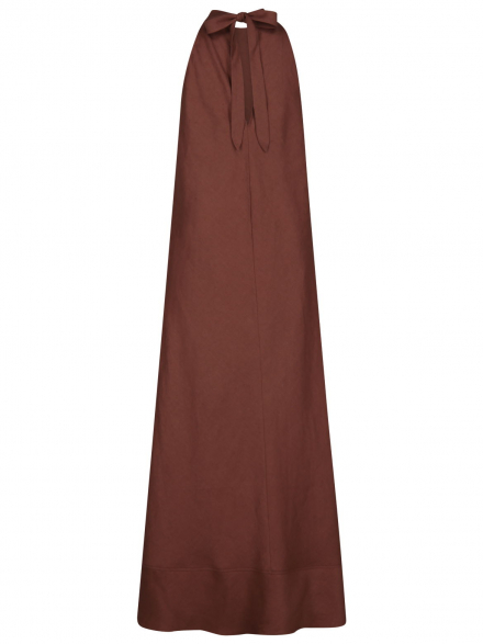 Icona – Icona - Neckholder-Kleid aus Leinen
