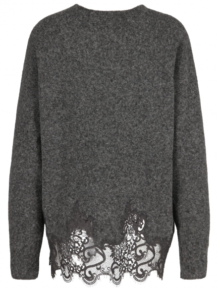 Icona – Icona - Pullover mit Spitzendetail