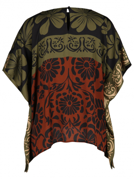 Luisa Cerano – Luisa Cerano - Cape-Bluse mit Print