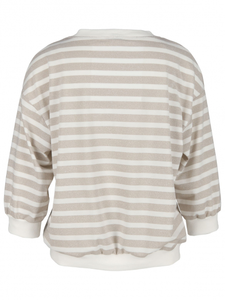 Marc Cain Sport – Marc Cain Sport - Shirt mit Lurex-Streifen
