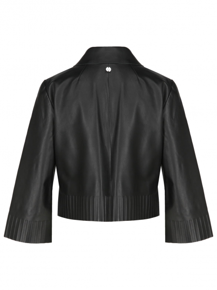 Marc Cain – Marc Cain - Lederjacke mit Umlegekragen