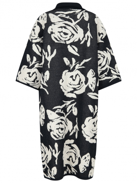 Liviana Conti – Liviana Conti - Strickmantel mit Blumenmuster