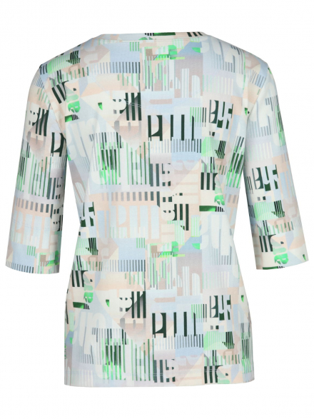 Marc Cain Sport – Marc Cain Sport - Feinrippshirt mit Print