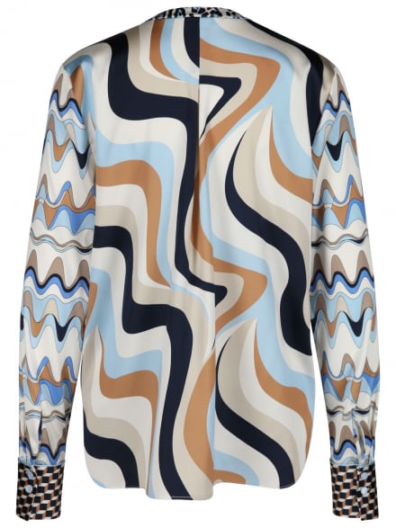 Rena Marx - Seidenbluse mit Print