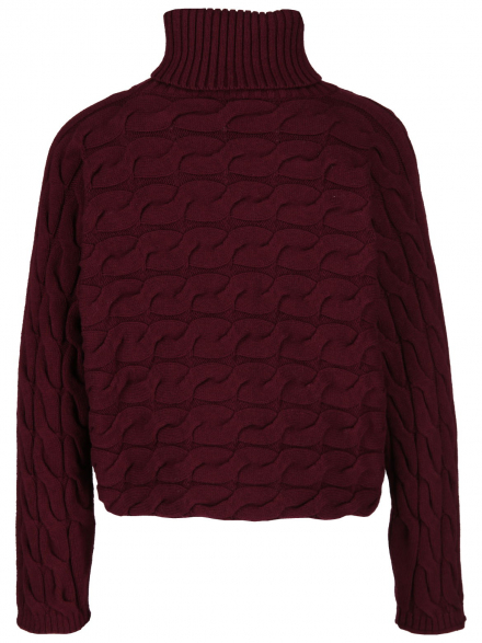 Oui – Oui - Strickpullover mit Zopfmuster