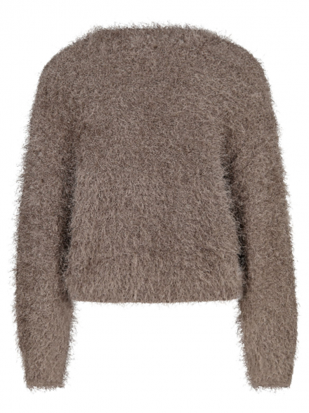Oui – Oui - Cardigan in Fransenoptik