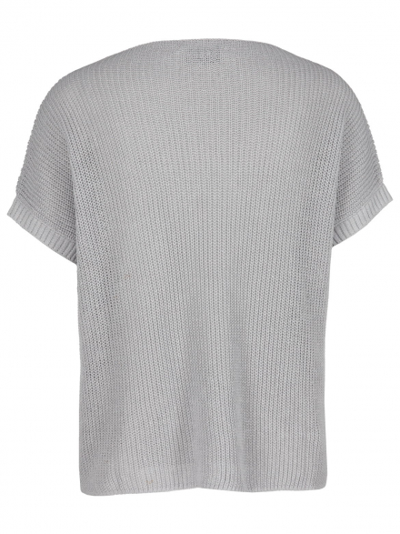 Bruno Manetti – Bruno Manetti - Strickshirt mit Leinen