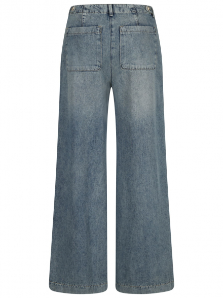 Luisa Cerano – Luisa Cerano - Wide Leg Jeans mit Bundfalten