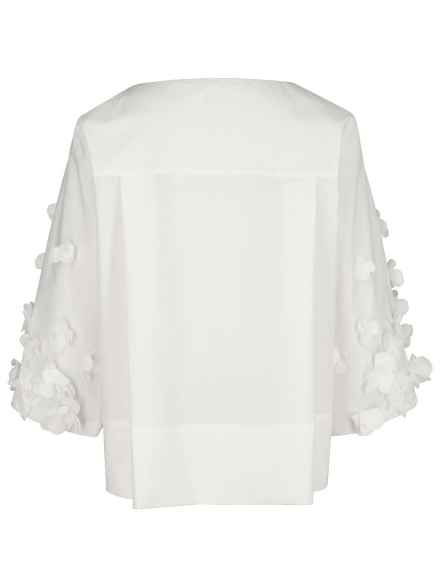 Meimeij – Meimeij - Bluse mit Blumenapplikation