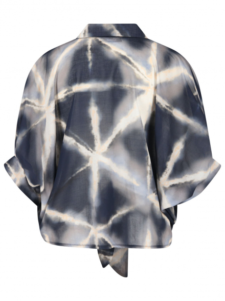 Summum – Summum - Bluse mit Knotendetail