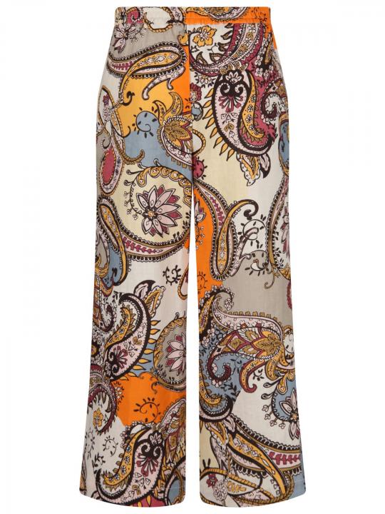 Rena Marx - Leinenhose mit Print