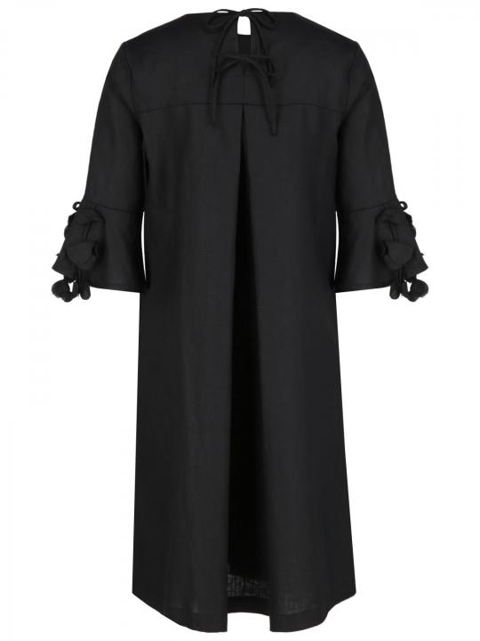 Rena Marx - Leinenkleid mit Ärmeldetail