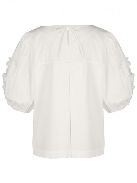 Rena Marx - Bluse mit Blumen-Applikation