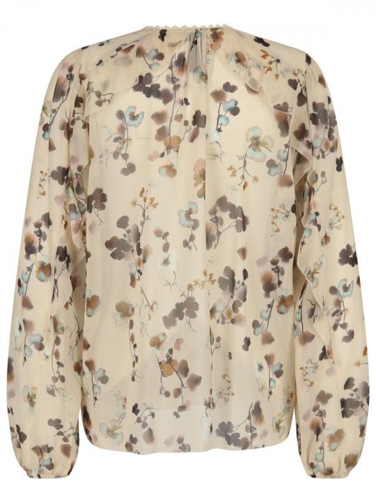 Marc Cain - Volantbluse mit Print