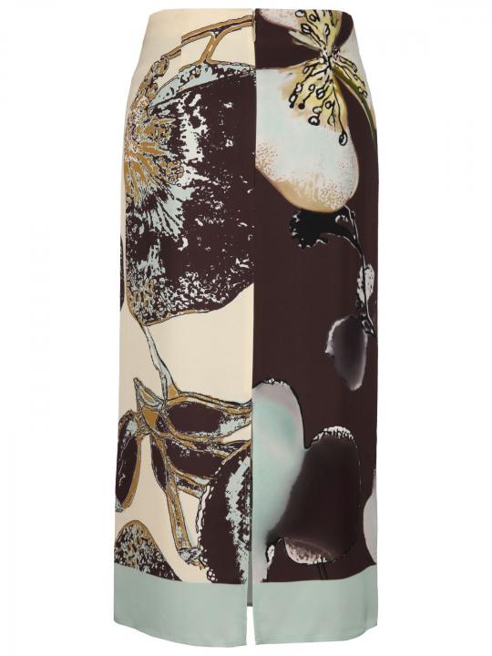 Marc Cain - Satinrock mit Print